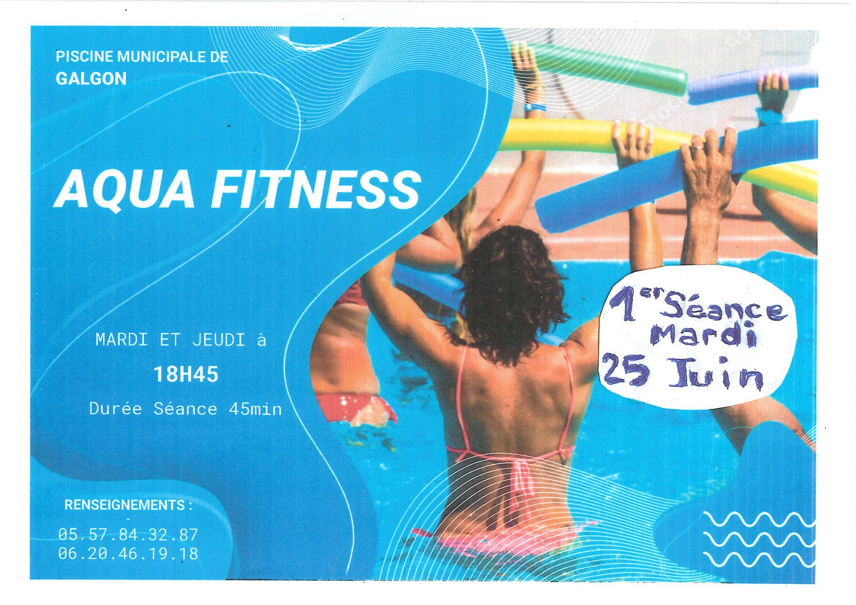 Aqua Fitness à la piscine de GALGON